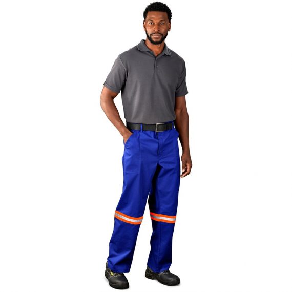 Artisan Premium 100% Cotton Pants - Reflective Legs - Orange Tape - Image 16