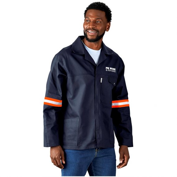 Artisan Premium 100% Cotton Jacket - Reflective Arms & Back - Orange Tape - Image 5