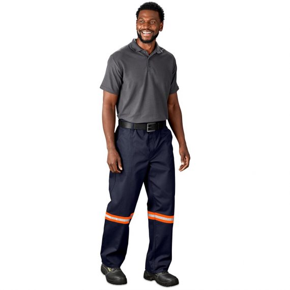 Artisan Premium 100% Cotton Pants - Reflective Legs - Orange Tape - Image 9