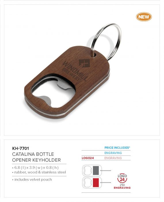 Catalina Bottle Opener Keyholder - Brown - Image 3